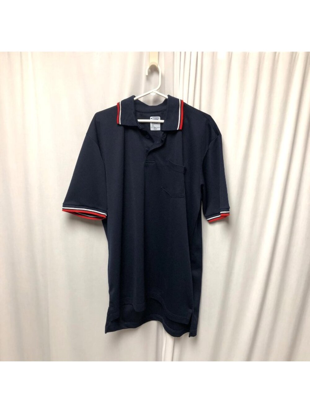 Champro Polo Mens Size XL Navy Red White Short Sleeve CollaredShirt Golf Casual